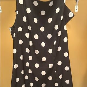 Alyx Black and White Polka Dot Midi Dress